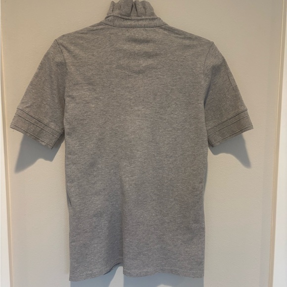 Burberry Gray Fitted Polo Shirt with Buttoned Front - EUC - Picture 6 of 9